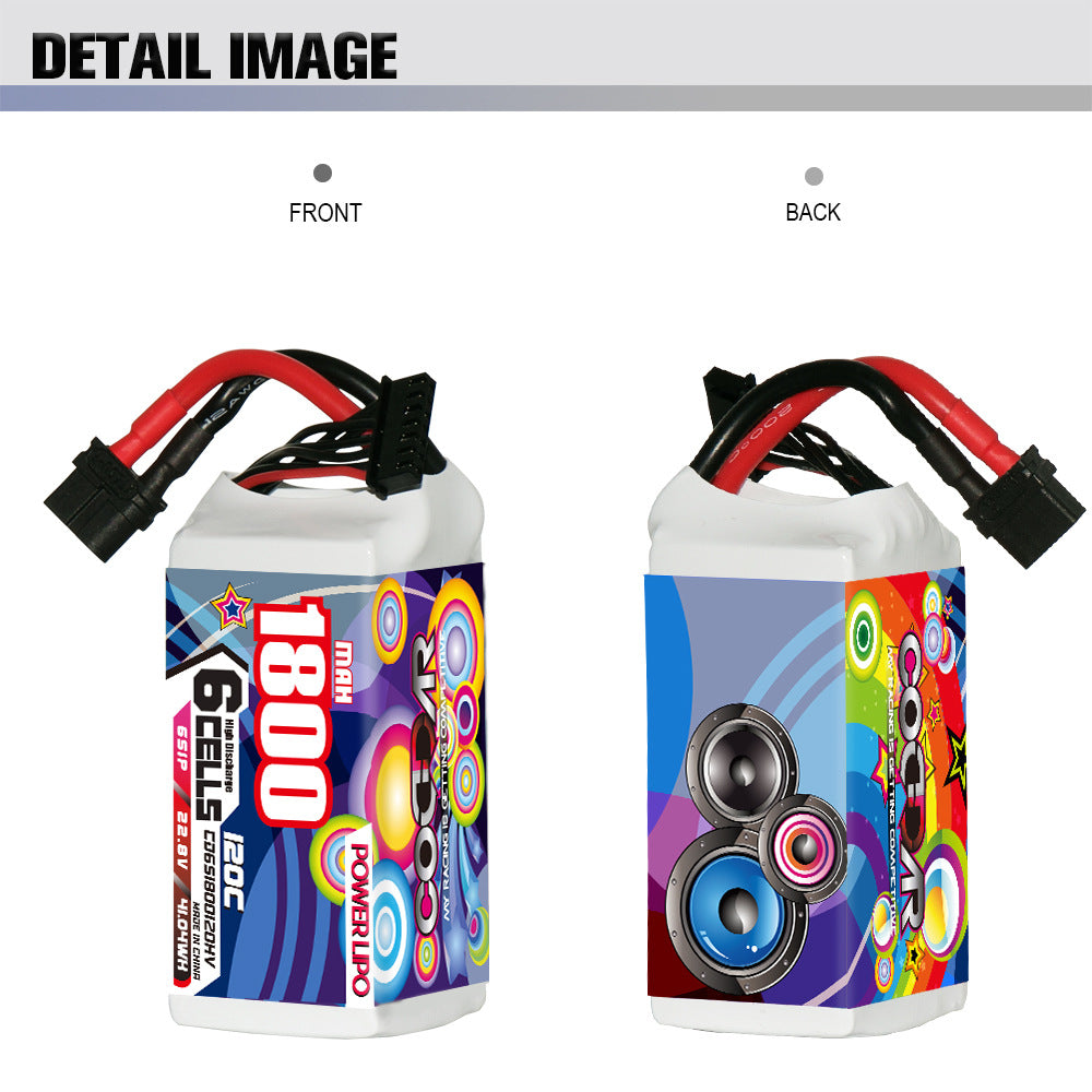 1800MAH 6S 22.2V 120C High Voltage Aircraft Model 5 Inch Traverser FPV Lithium Battery