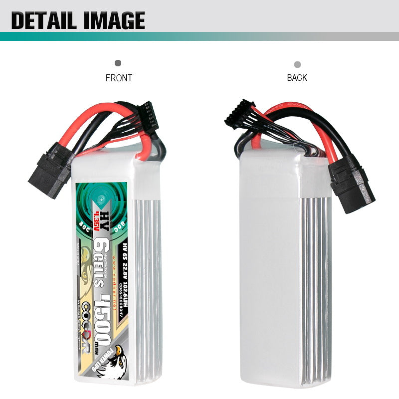 4500MAH 6S 22.8V 80C Long Endurance Crossing Machine 7 "to 10" UAV