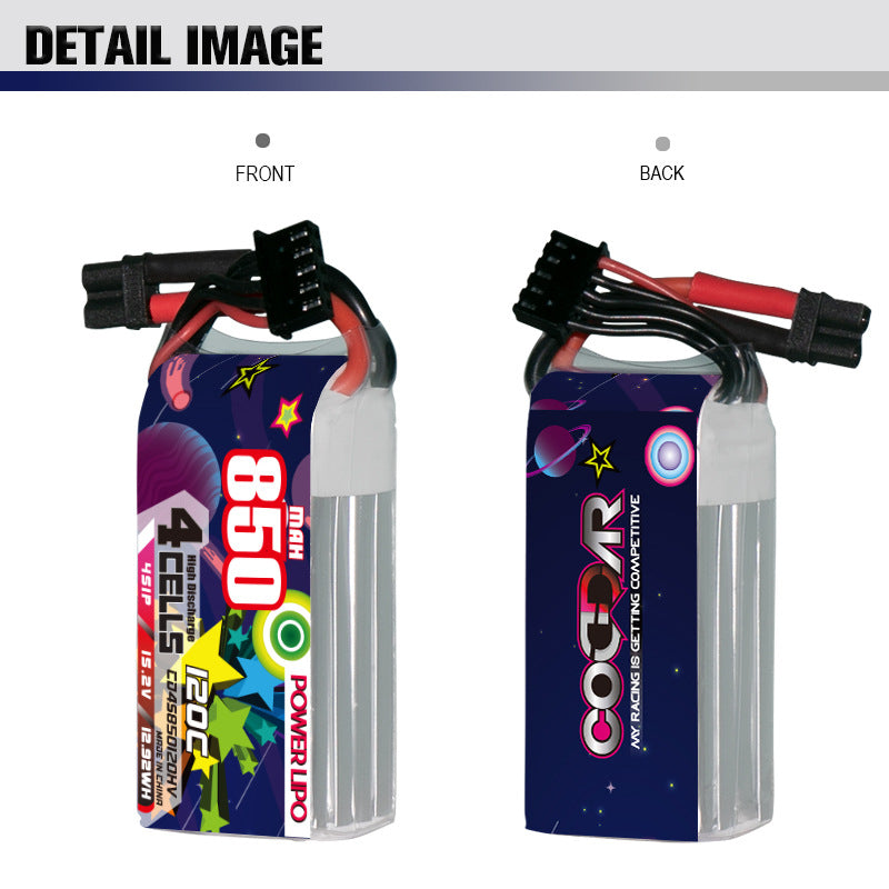 850MAH 4S 15.2V 120C Lightweight FPV UVLithium Battery