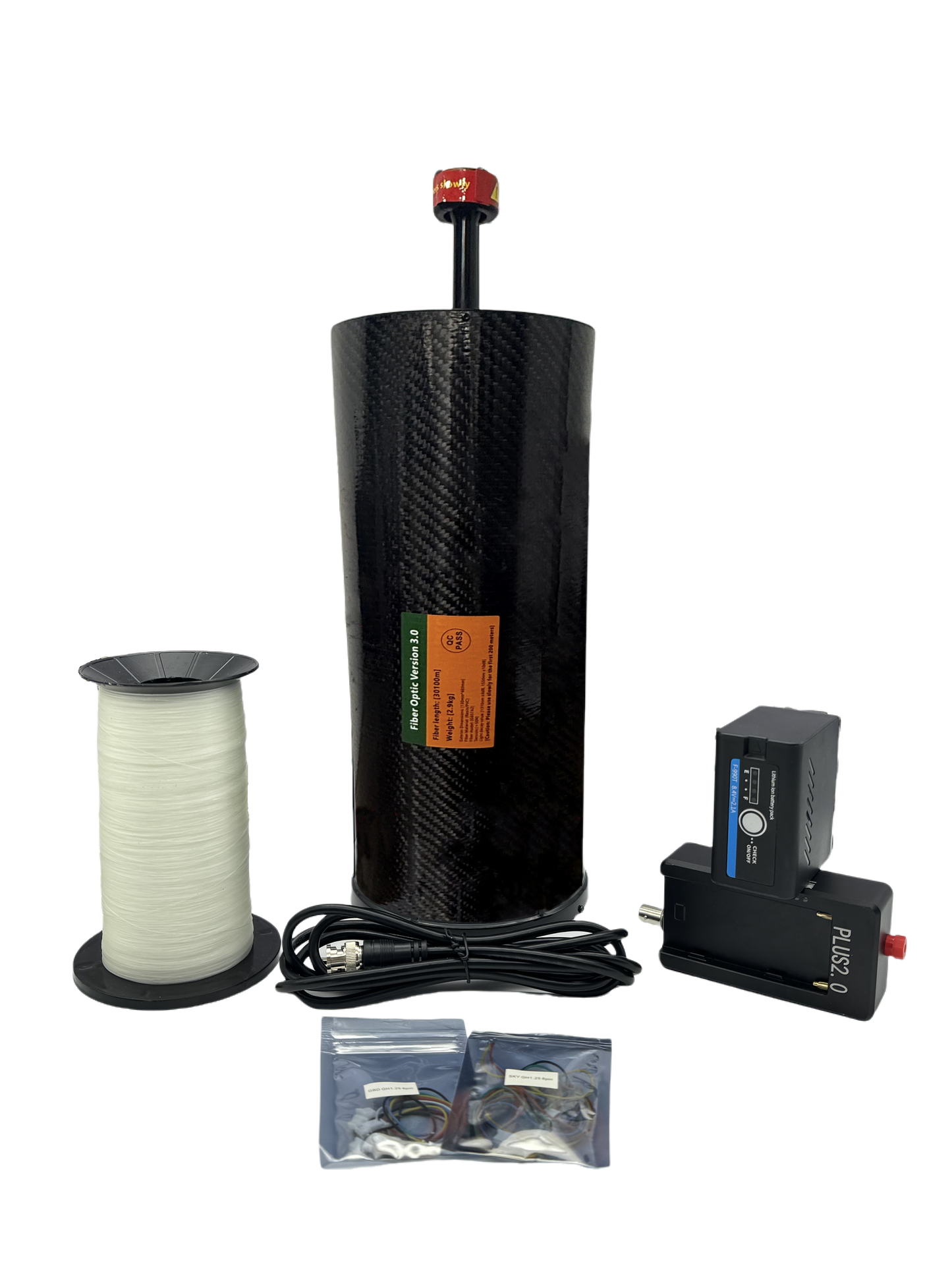 Anti-interference optical fiber bucket for unmanned aerial vehicles