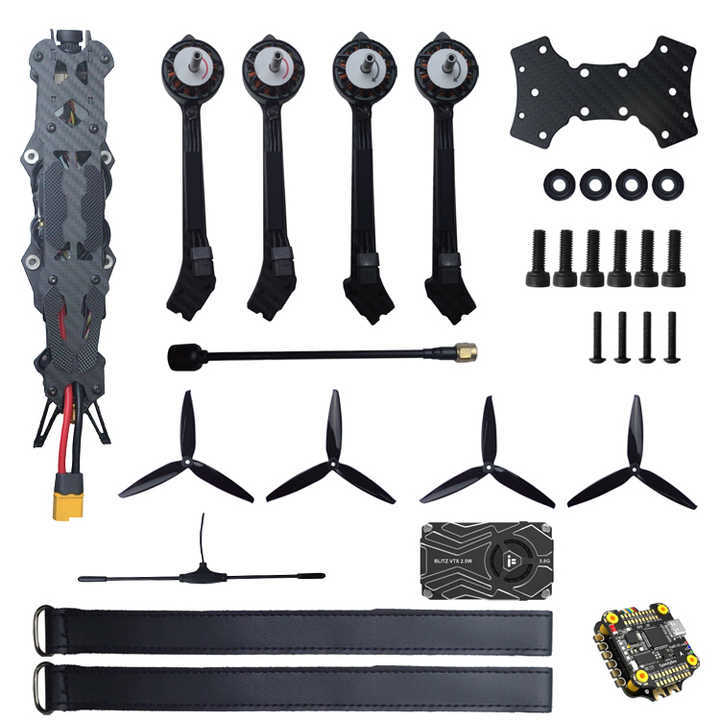 7 inch UAV 5.8G3w image transmission long range aircraft High endurance FPV traverser carbon fiber quick removal UAV four axes