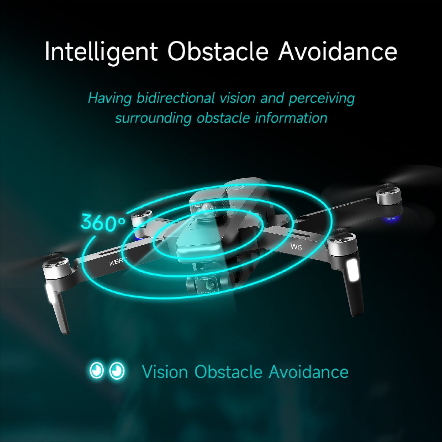 4K HD dual camera 5km remote control UAV 5G speed transmission intelligent obstacle avoidance GPS optical flow fixed point hovering UAV