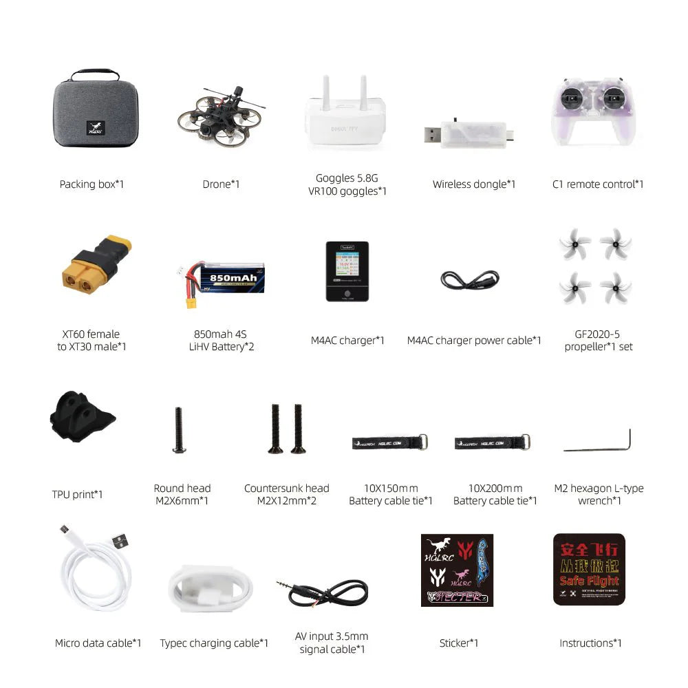 HGLRC Talon 2-inch Traverser RTF kit